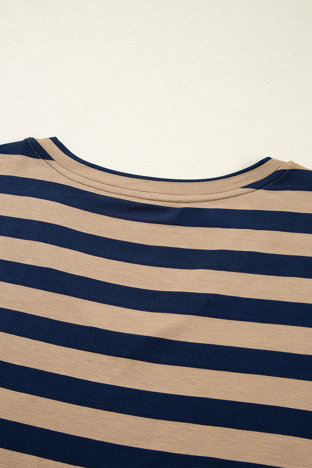 Black Stripe Print V Neck Maxi Dress with Side Splits